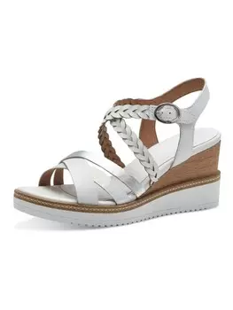Сандалии на плоской подошве Tamaris, цвет wei/silber
