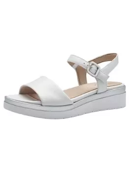 Сандалии на плоской подошве Tamaris, цвет white/silver