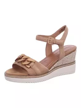 Сандалии на плоской подошве Tamaris Damen Sandaletten Da Sandalette, коричневый
