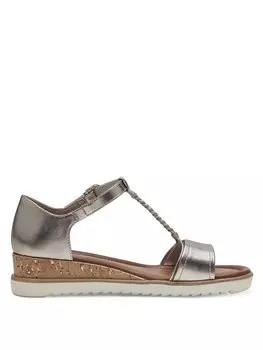 Сандалии на плоской подошве Tamaris Keilsandaletten, золотой