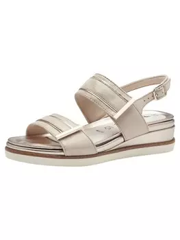 Сандалии на плоской подошве Tamaris Pure Relax Sandalette, цвет champagne