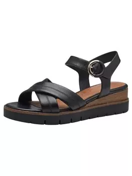 Сандалии на плоской подошве Tamaris Sandalette, цвет black leather