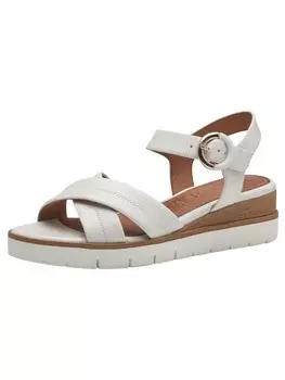 Сандалии на плоской подошве Tamaris Sandalette, цвет white leather