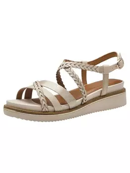 Сандалии на плоской подошве Tamaris Sandalette, цвет ivory