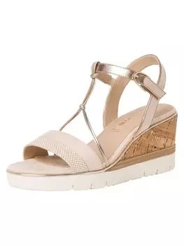 Сандалии на плоской подошве Tamaris Sandalette, цвет beige comb