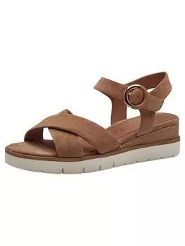 Сандалии на плоской подошве Tamaris Sandalette, кэмел