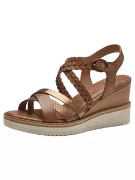 Сандалии на плоской подошве Tamaris Sandalette, коричневый