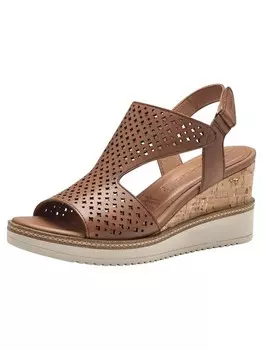 Сандалии на плоской подошве Tamaris Sandalette, коричневый