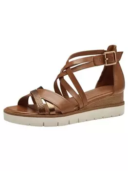 Сандалии на плоской подошве Tamaris Sandalette, коричневый