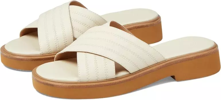 Сандалии на плоской подошве The Alina Platform Sandal Madewell, песок