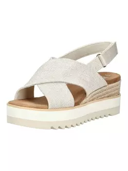 Сандалии на плоской подошве TOMS, цвет natural