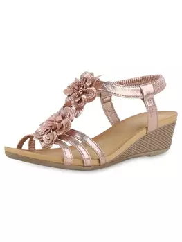 Сандалии на плоской подошве VAN HILL, цвет rose gold
