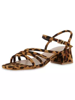 Сандалии на плоской подошве VAN HILL, цвет hellbraun leo