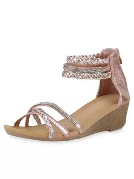 Сандалии на плоской подошве VAN HILL, цвет rose gold