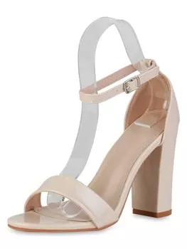 Сандалии на плоской подошве VAN HILL High Heels Chloe, цвет beige lack