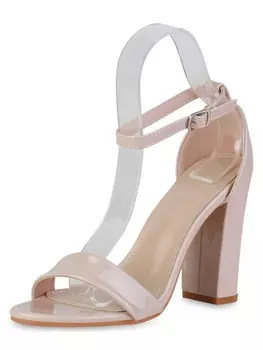 Сандалии на плоской подошве VAN HILL High Heels Chloe, цвет nude lack