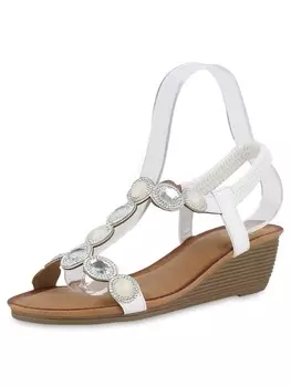 Сандалии на плоской подошве VAN HILL Keilsandaletten Penelope, белый