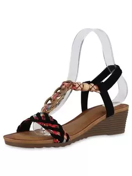 Сандалии на плоской подошве VAN HILL Keilsandaletten Sofia, черный