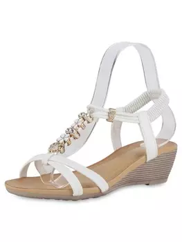 Сандалии на плоской подошве VAN HILL Keilsandaletten Grace, белый