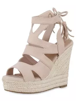 Сандалии на плоской подошве VAN HILL Keilsandaletten Ashley, бежевый