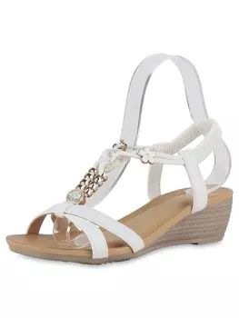 Сандалии на плоской подошве VAN HILL Keilsandaletten Victoria, белый