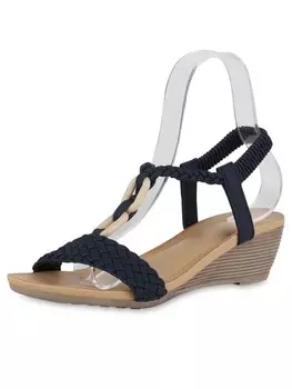 Сандалии на плоской подошве VAN HILL Keilsandaletten Amanda, темно-синий