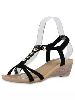 Сандалии на плоской подошве VAN HILL Keilsandaletten Alice, черный