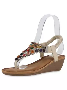 Сандалии на плоской подошве VAN HILL Keilsandaletten Allison, бежевый