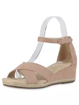 Сандалии на плоской подошве VAN HILL Keilsandaletten Chloe, цвет nude velours