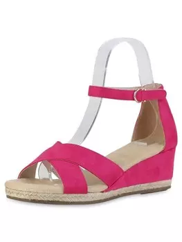 Сандалии на плоской подошве VAN HILL Keilsandaletten Chloe, цвет fuchsia velours