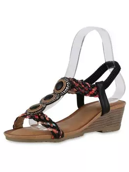 Сандалии на плоской подошве VAN HILL Keilsandaletten Evelyn, черный