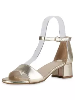 Сандалии на плоской подошве VAN HILL Klassische Sandaletten Allison, золотой