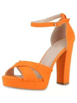 Сандалии на плоской подошве VAN HILL Plateau Sandaletten Arabella, оранжевый
