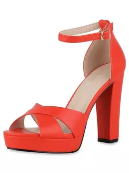 Сандалии на плоской подошве VAN HILL Plateau Sandaletten Ashley, красный