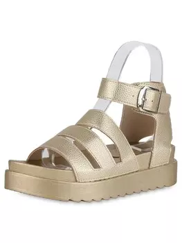 Сандалии на плоской подошве VAN HILL Plateau Sandaletten Emma, золотой