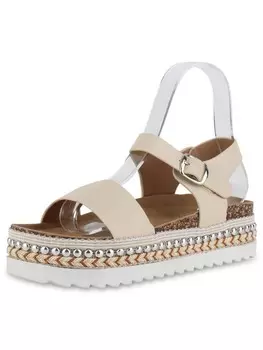 Сандалии на плоской подошве VAN HILL Plateau Sandaletten Grace, бежевый