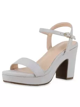 Сандалии на плоской подошве VAN HILL Plateau Sandaletten Adelaide, серый