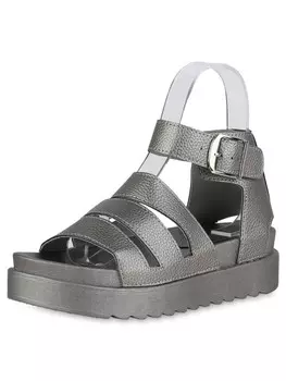 Сандалии на плоской подошве VAN HILL Plateau Sandaletten Emma, серебряный