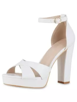 Сандалии на плоской подошве VAN HILL Plateau Sandaletten Ashley, белый