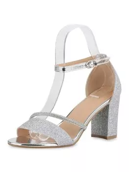 Сандалии на плоской подошве VAN HILL Riemchensandaletten Harper, серебряный