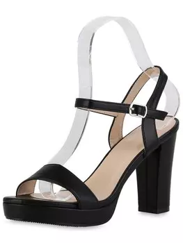 Сандалии на плоской подошве VAN HILL Riemchensandaletten Samantha, черный