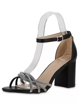 Сандалии на плоской подошве VAN HILL Riemchensandaletten Ava, черный