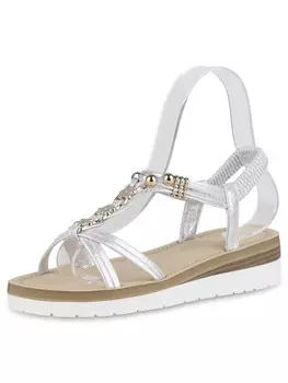 Сандалии на плоской подошве VAN HILL Riemchensandaletten Amelia, серебряный