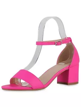 Сандалии на плоской подошве VAN HILL Riemchensandaletten Penelope, цвет neon pink