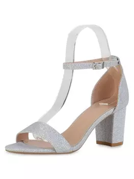 Сандалии на плоской подошве VAN HILL Riemchensandaletten Sofia, серебряный