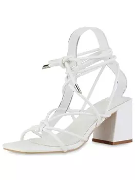 Сандалии на плоской подошве VAN HILL Riemchensandaletten Ella, белый