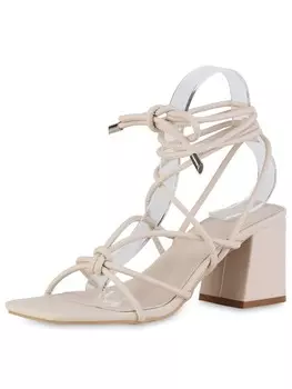 Сандалии на плоской подошве VAN HILL Riemchensandaletten Ella, бежевый