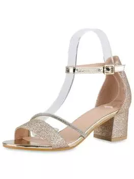 Сандалии на плоской подошве VAN HILL, золотой