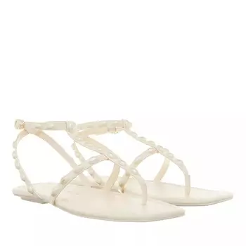 Сандалии на плоской подошве в форме ракушки pearlita Stuart Weitzman, бежевый