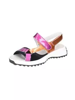 Сандалии на плоской подошве WALDLUFER, разноцветный